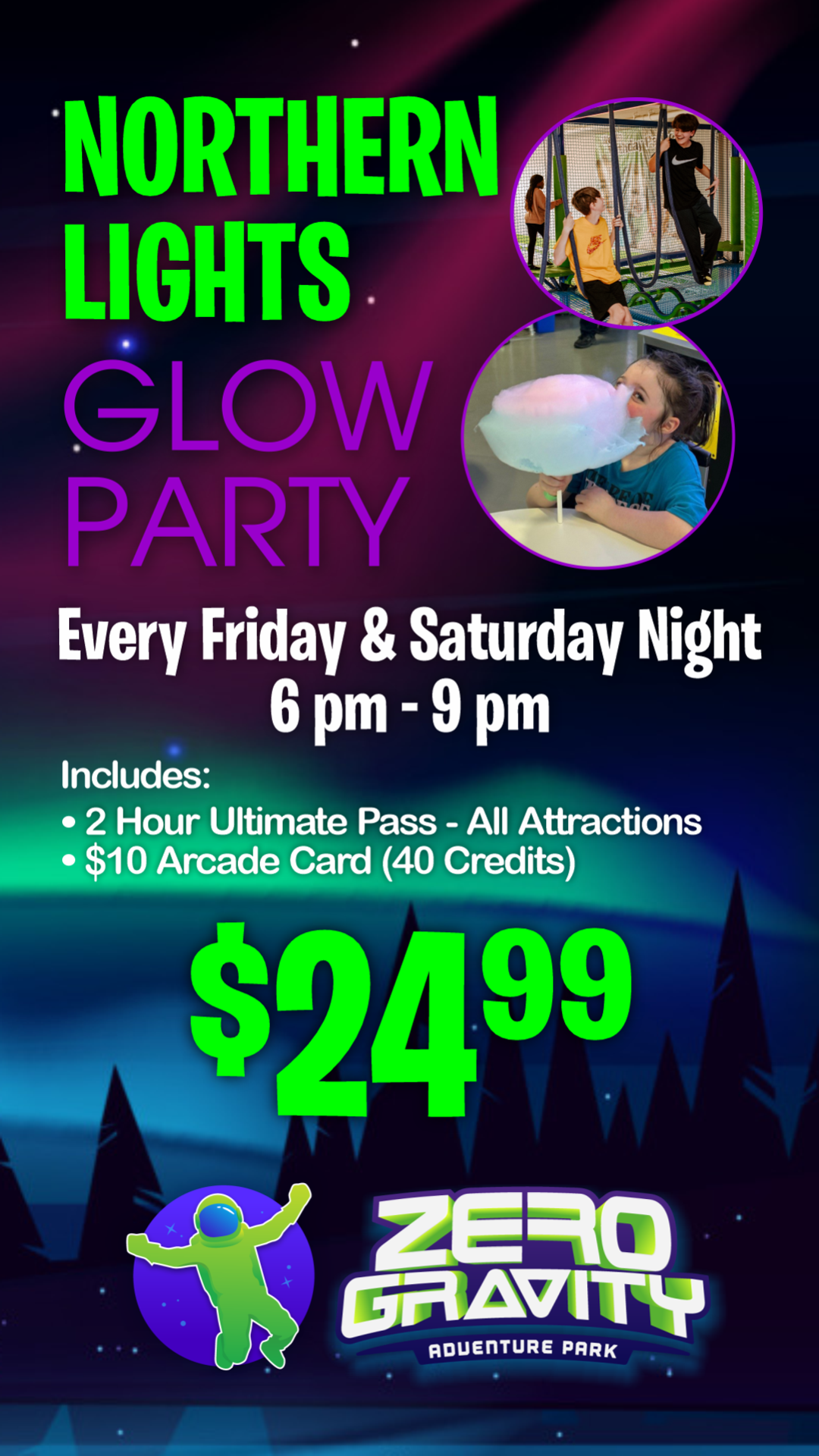 Northern Lights Glow Party