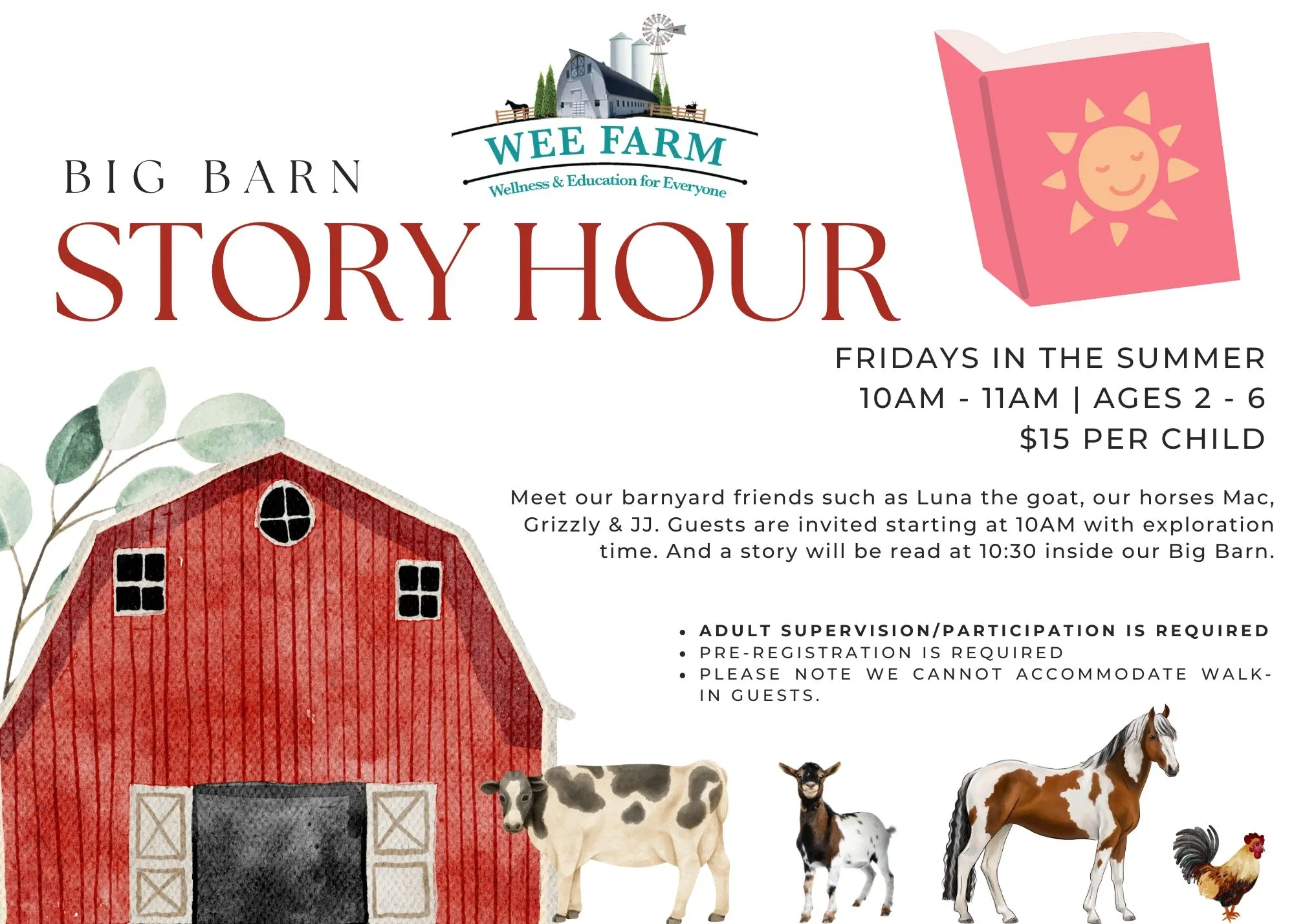 WEE Farm Big Barn Story Hour